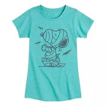 Футболка с рисунком Peanuts Snoopy Mummy And Bats для девочек 7–16 лет Licensed Character, синий
