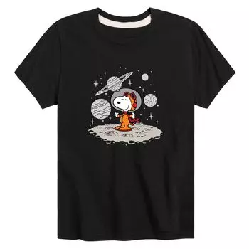 Футболка с рисунком Peanuts Snoopy Planets для мальчиков 8–20 лет Licensed Character