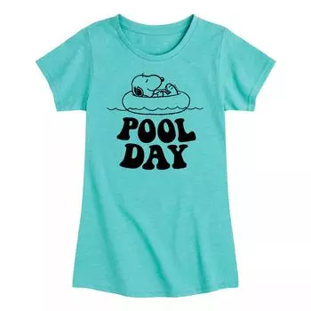 Футболка с рисунком Peanuts Snoopy Pool Day для девочек 7–16 лет Licensed Character