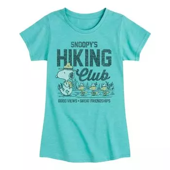 Футболка с рисунком Peanuts Snoopy's Hiking Club для девочек 7–16 лет Licensed Character