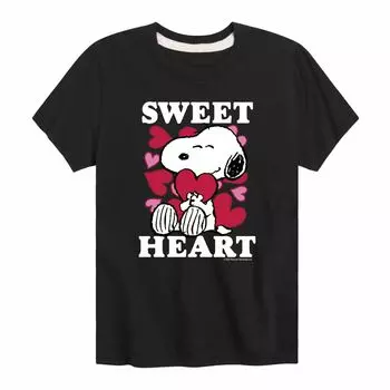 Футболка с рисунком Peanuts Snoopy Sweet Heart для мальчиков 8–20 лет Licensed Character