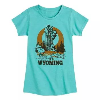 Футболка с рисунком Peanuts Snoopy Wyoming для девочек 7–16 лет Licensed Character