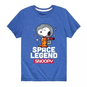 Футболка с рисунком Peanuts Space Legend Snoopy для мальчиков 8–20 лет Licensed Character