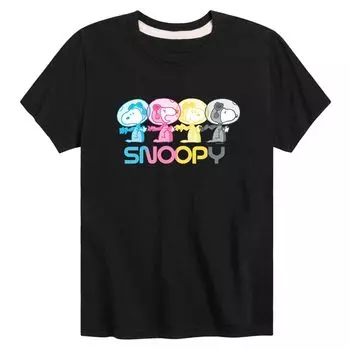 Футболка с рисунком Peanuts Space Snoopy для мальчиков 8–20 лет Licensed Character
