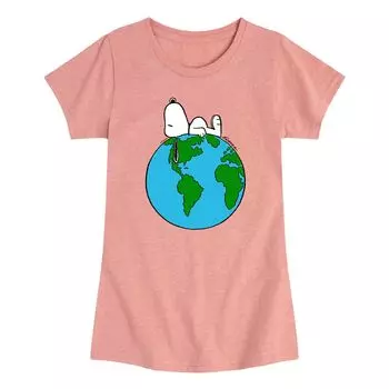 Футболка с рисунком Peanuts Top Of World для девочек 7–16 лет Licensed Character
