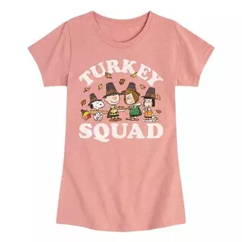 Футболка с рисунком Peanuts Turkey Squad для девочек 7–16 лет Licensed Character