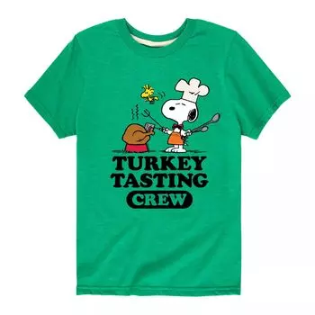 Футболка с рисунком Peanuts Turkey Tasting Crew для мальчиков 8–20 лет Licensed Character