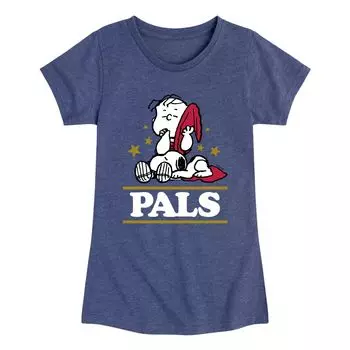 Футболка с рисунком Peanuts Valentine's Day Pals для девочек 7–16 лет Licensed Character