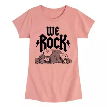 Футболка с рисунком Peanuts We Rock для девочек 7–16 лет Licensed Character