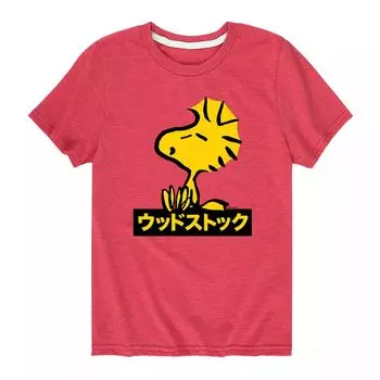Футболка с рисунком Peanuts Woodstock для мальчиков 8–20 лет Licensed Character, красный