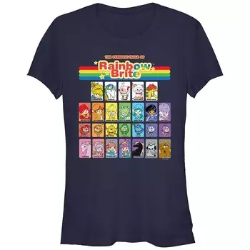 Футболка с рисунком периодической таблицы Rainbow Brite для юниоров Licensed Character, темно-синий