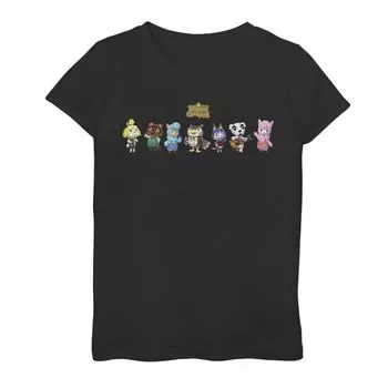 Футболка с рисунком персонажей Animal Crossing для девочек 7–16 лет Licensed Character