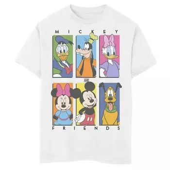 Футболка с рисунком персонажей Disney's Mickey & Friends для мальчиков 8–20 лет Licensed Character, белый
