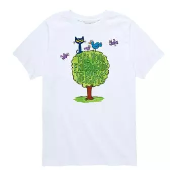Футболка с рисунком Pete The Cat Tree для мальчиков 8–20 лет Licensed Character