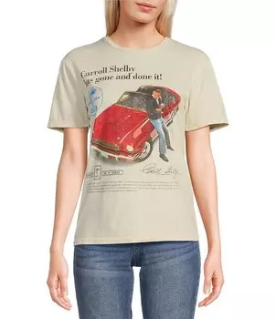 Футболка с рисунком Philcos Shelby GT 350, бежевый