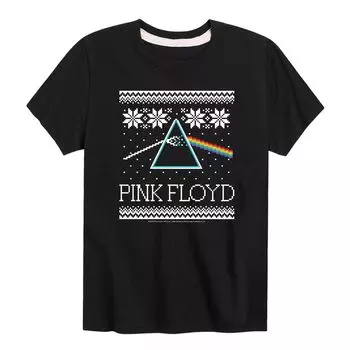Футболка с рисунком Pink Floyd «Рождественская призма» для мальчиков 8–20 лет Licensed Character