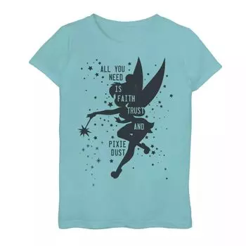 Футболка с рисунком «Питер Пэн» для девочек 7–16 лет Disney's Pixie Dust Silhouette Disney