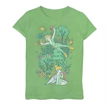 Футболка с рисунком Питера Пэна «Дисней» для девочек 7–16 лет «Летнее время» Disney