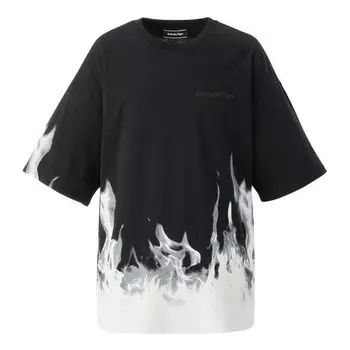 Футболка с рисунком пламени Onitsuka Tiger, черный