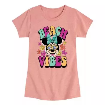 Футболка с рисунком «Пляжная атмосфера» Disney's Minnie Mouse для девочек 7–16 лет Licensed Character