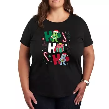 Футболка с рисунком Plus Care Bears Ho Ho Ho Licensed Character, черный