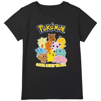 Футболка с рисунком Pokemon Gotta Catch Em All для девочек Plus Licensed Character