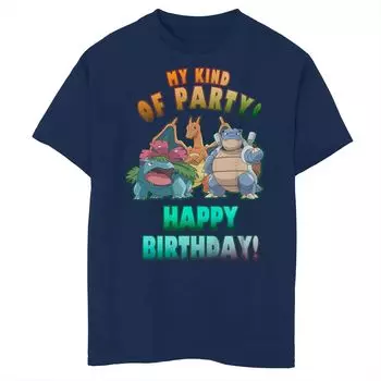 Футболка с рисунком Pokemon My Kind Of Party для мальчиков 8–20 лет Licensed Character