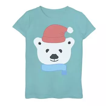 Футболка с рисунком Polar Bear Holiday для девочек 7–16 лет Unbranded