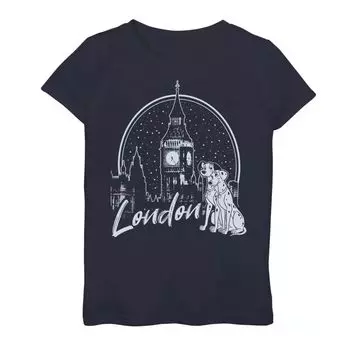Футболка с рисунком «Понго и Пердита в Лондоне» для девочек 7–16 лет «101 далматинец» Диснея Disney