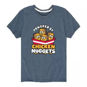 Футболка с рисунком Powered By Chicken Nuggets для мальчиков 8–20 лет Licensed Character