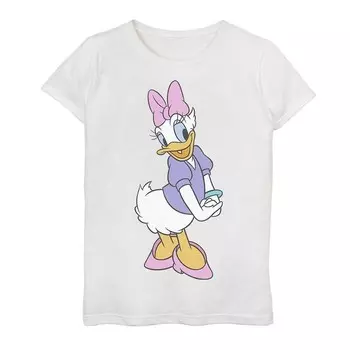 Футболка с рисунком «Поза» для девочек 7–16 лет Disney's Daisy Duck Licensed Character, белый