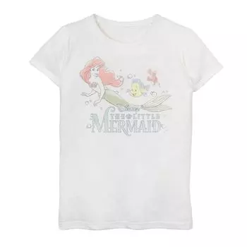 Футболка с рисунком «Принцессы Диснея» для девочек 7–16 лет Ariel Fade Disney