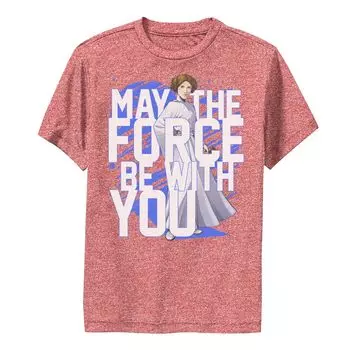 Футболка с рисунком принцессы Леи для мальчиков 8–20 лет «Звездные войны: Force Be With You» Star Wars
