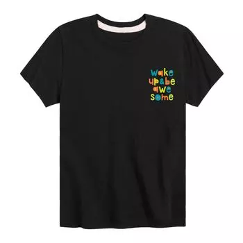 Футболка с рисунком «Просыпайся и будь крутым» для мальчиков 8–20 лет Licensed Character