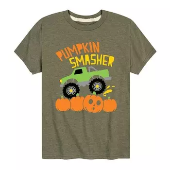 Футболка с рисунком Pumpkin Smasher для мальчиков 8–20 лет Licensed Character, цвет Heather Military Green