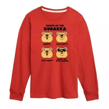 Футболка с рисунком Quokka для мальчиков 8–20 лет Licensed Character, красный