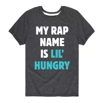 Футболка с рисунком Rap Name Is Lil Hungry для мальчиков 8–20 лет Licensed Character