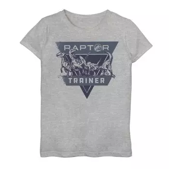 Футболка с рисунком Raptor Trainer для девочек 7–16 лет Jurassic World Two Licensed Character