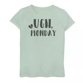 Футболка с рисунком «Разбитое сердце» для девочек 7–16 лет «Ugh Monday Broken Heart» Licensed Character