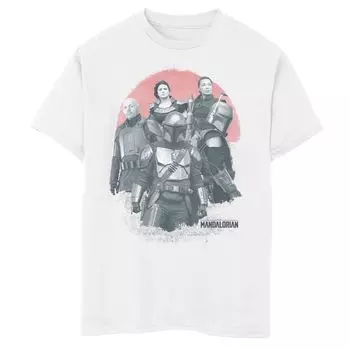 Футболка с рисунком Red Sun R15 для мальчиков 8–20 лет «Звездные войны: мандалорская группа выстрелов» Star Wars