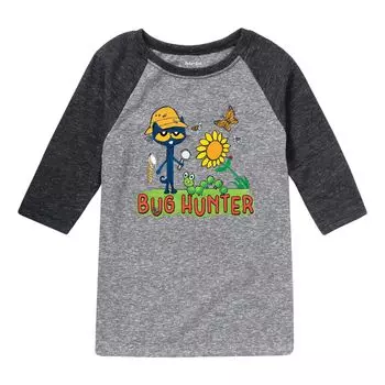 Футболка с рисунком реглан для мальчиков 8–20 лет Pete The Cat Bug Hunter Licensed Character