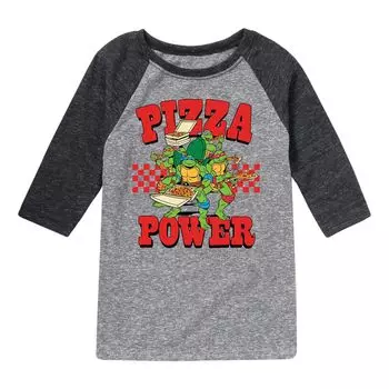 Футболка с рисунком реглан для мальчиков 8–20 лет «Черепашки-ниндзя» Pizza Power Group Licensed Character