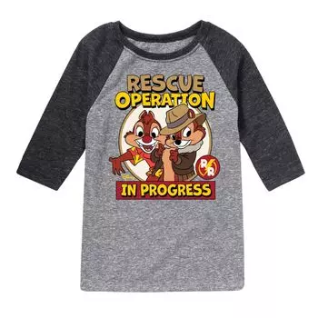 Футболка с рисунком реглан для мальчиков 8–20 лет Disney's Chip N Dale Licensed Character