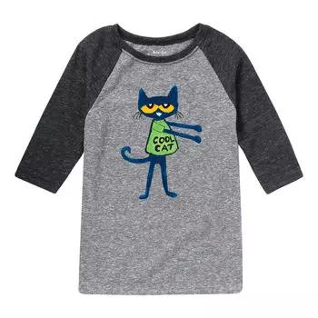 Футболка с рисунком реглан Pete The Cat для мальчиков 8–20 лет Licensed Character