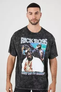 Футболка с рисунком Rick Ross Forever 21, черный