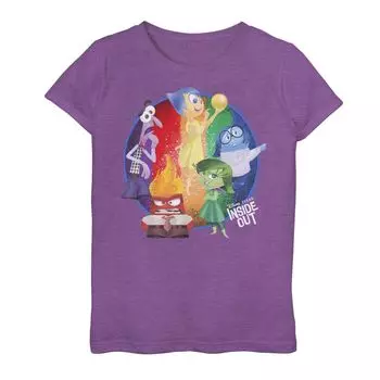 Футболка с рисунком Riley's Emotions для девочек 7–16 лет Disney/Pixar Inside Out Licensed Character