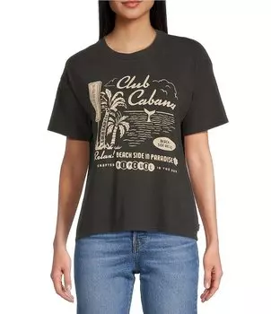 Футболка с рисунком Rip Curl Club Cabana, черный