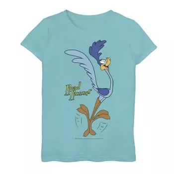 Футболка с рисунком «Road Runner» и «Счастливый портрет» для девочек 7–16 лет Looney Tunes Licensed Character