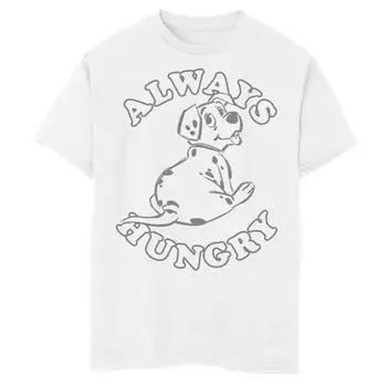 Футболка с рисунком Rolly Puppy Always Hungry для мальчиков 8–20 лет Disney's 101 далматинец Licensed Character, белый
