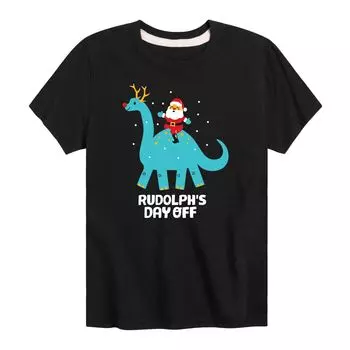 Футболка с рисунком Rudolphs Day Off для мальчиков 8–20 лет Licensed Character